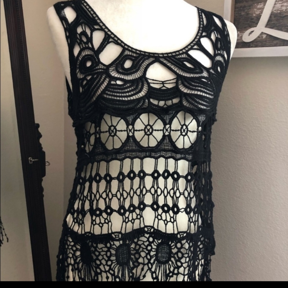 BOHO CHIC BEACH TANK COVER UP